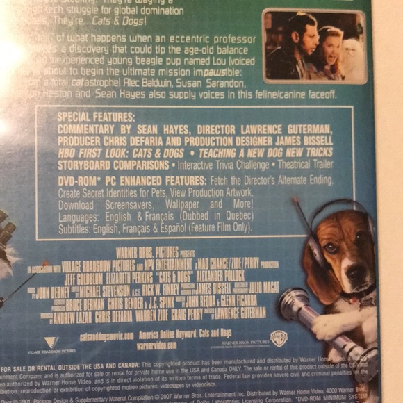 Two DVDs: Cats and Dogs and Cats & Dogs 2: The Revenge of Kitty Galore - Picture 5 of 10